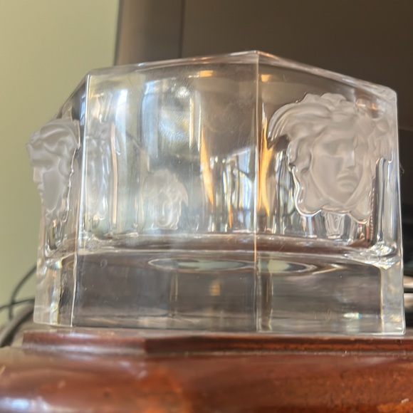 Rosenthal crystal Versace wine bottle holder / dish - Picture 9 of 9